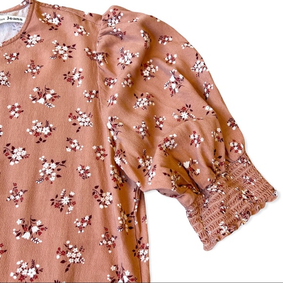 Reformation Lea Mini Dress, Floral Print, sz Large, Color Ina Peach Pink - Picture 5 of 7